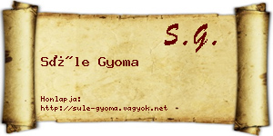 Süle Gyoma névjegykártya